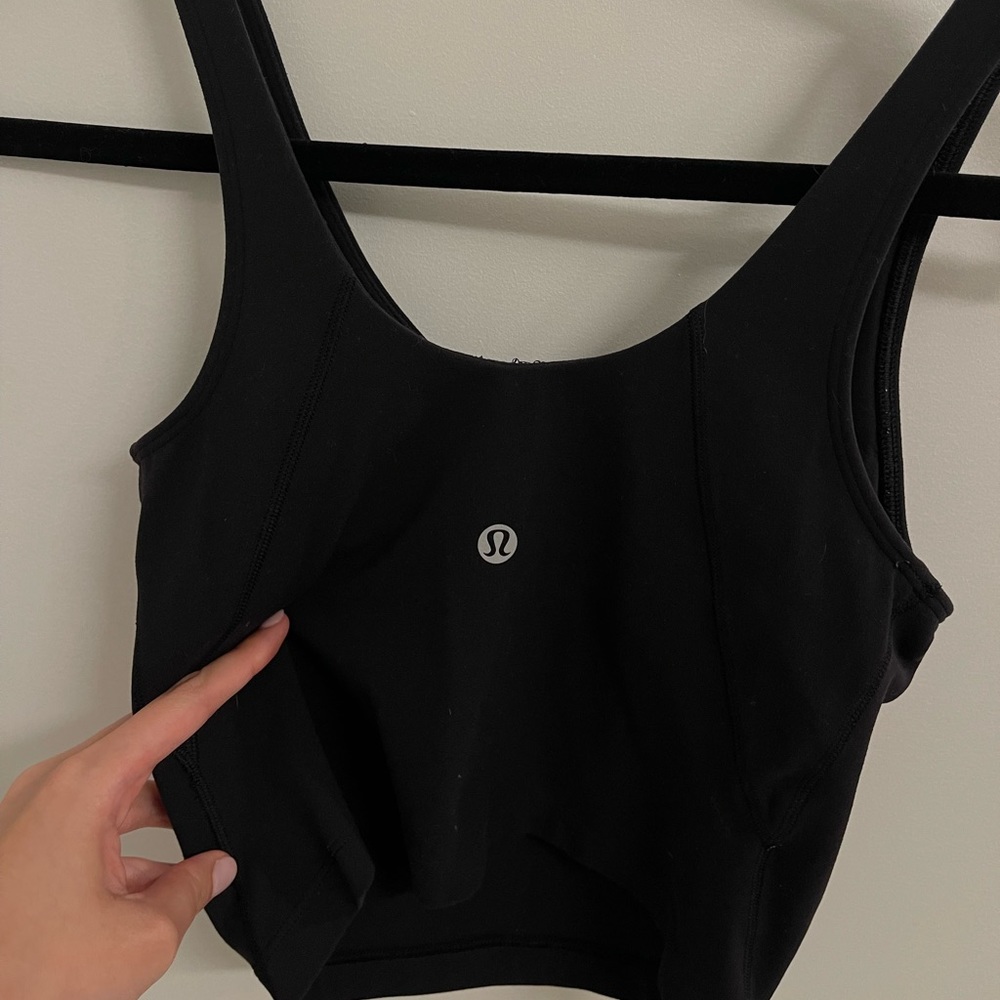 LIKE NEW lululemon align tank black size 2!!